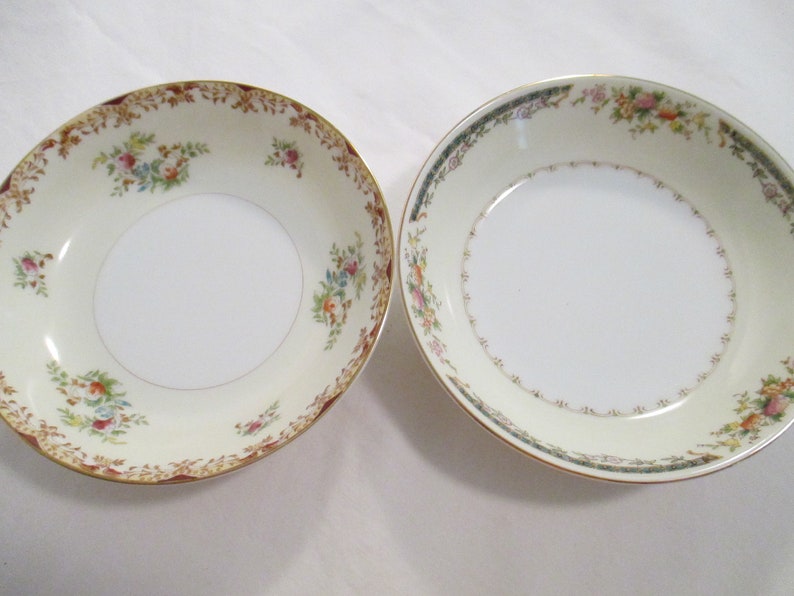 Vintage Mismatched China Small Dessert Bowls, Fruit Bowls, Berry Bowls, Gift, Garden Party, Bridal Luncheon, Wedding Gift Set of 4 image 4