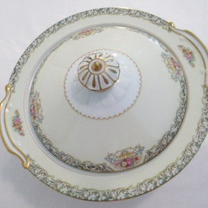 Vintage Noritake China Savoia Round Covered Vegetable Serving Bowl for Thanksgiving, Christmas, Family Dinner, Wedding, Farmhouse, Gift