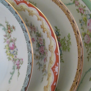 Vintage Mismatched China Dessert Bowls, Fruit Bowls, Berry Bowls, Farmhouse, Shabby, Cottage Chic, Rustic, Wedding, Tea Party - Set of 4