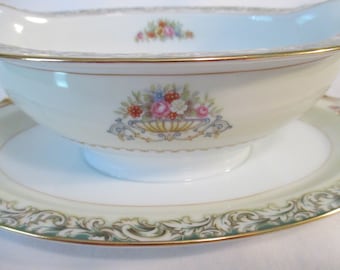 Vintage Noritake China Savoia Gravy Boat for Thanksgiving, Christmas, Holidays, Family Dinner, Gift, Birthday, Farmhouse, Country Chic