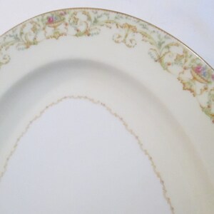 Vintage Noritake China Oval Serving Platter 16&quot;, Farmhouse, Rustic, Shabby, Wedding, Thanksgiving, Christmas, Turkey Platter