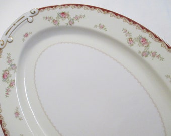 Vintage Orion China Oval Serving Platter w/Imperfection 16 inch