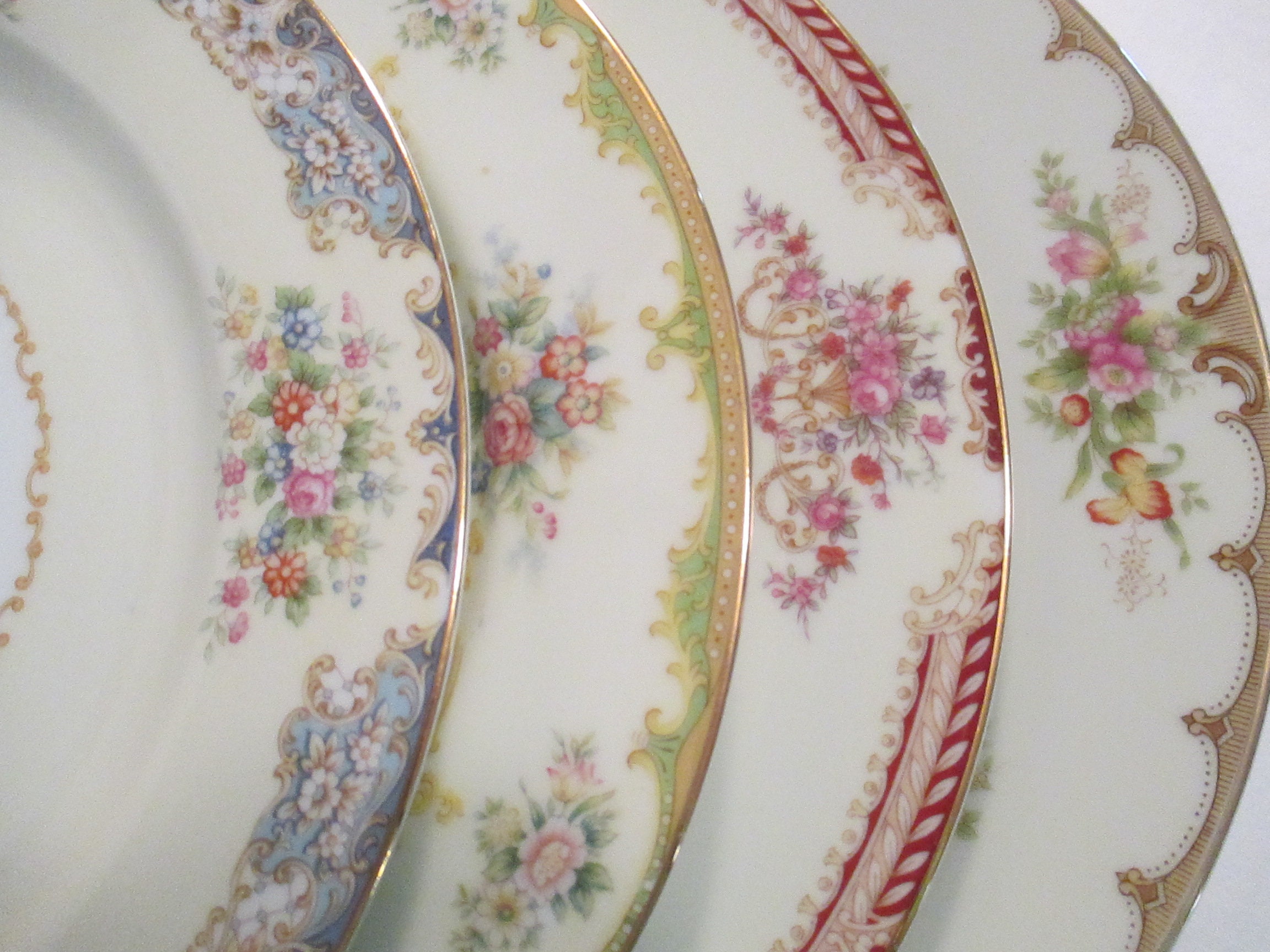 Vintage Mismatched China Dinner Plates For Farmhouse Rustic Etsy Vintage Mismatched China Dinner Plates For Farmhouse Rustic Etsy