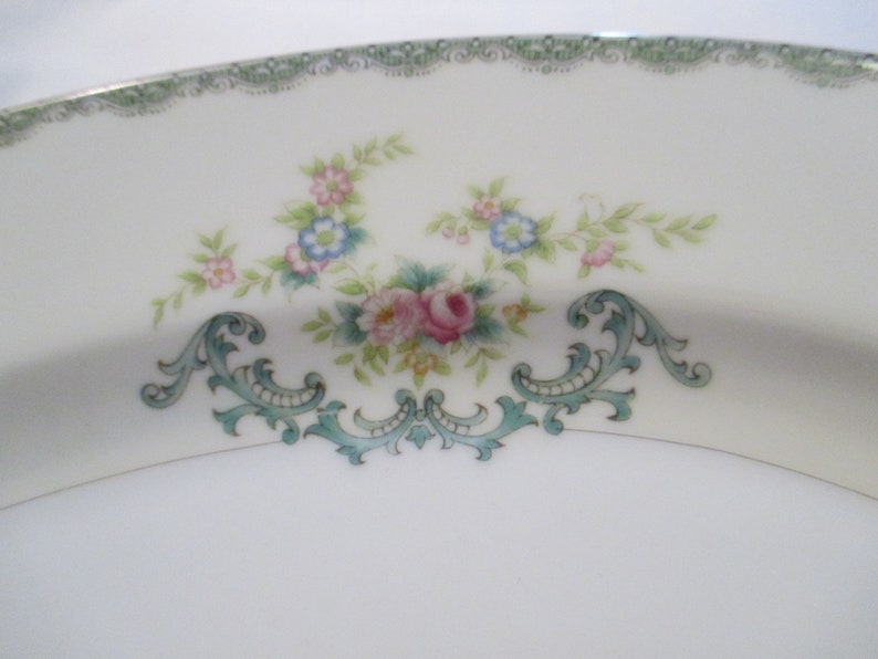 Vintage Meito China Oval Serving Platter 16,Easter, Thanksgiving, Christmas, Farmhouse, Rustic, Shabby image 3