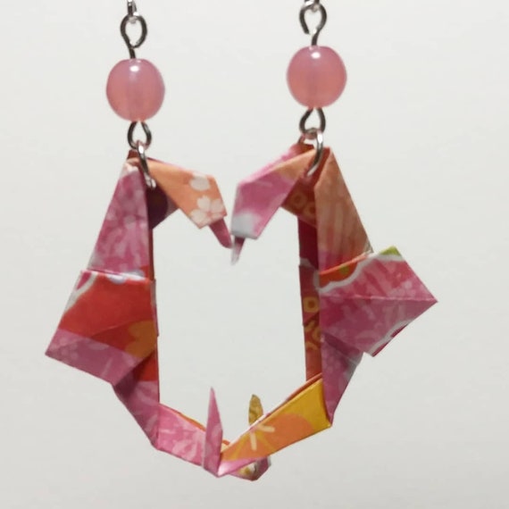Custom Origami Seahorse Earrings