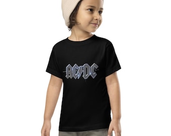 AC DC Vintage Rock Band Toddler Short Sleeve Tee