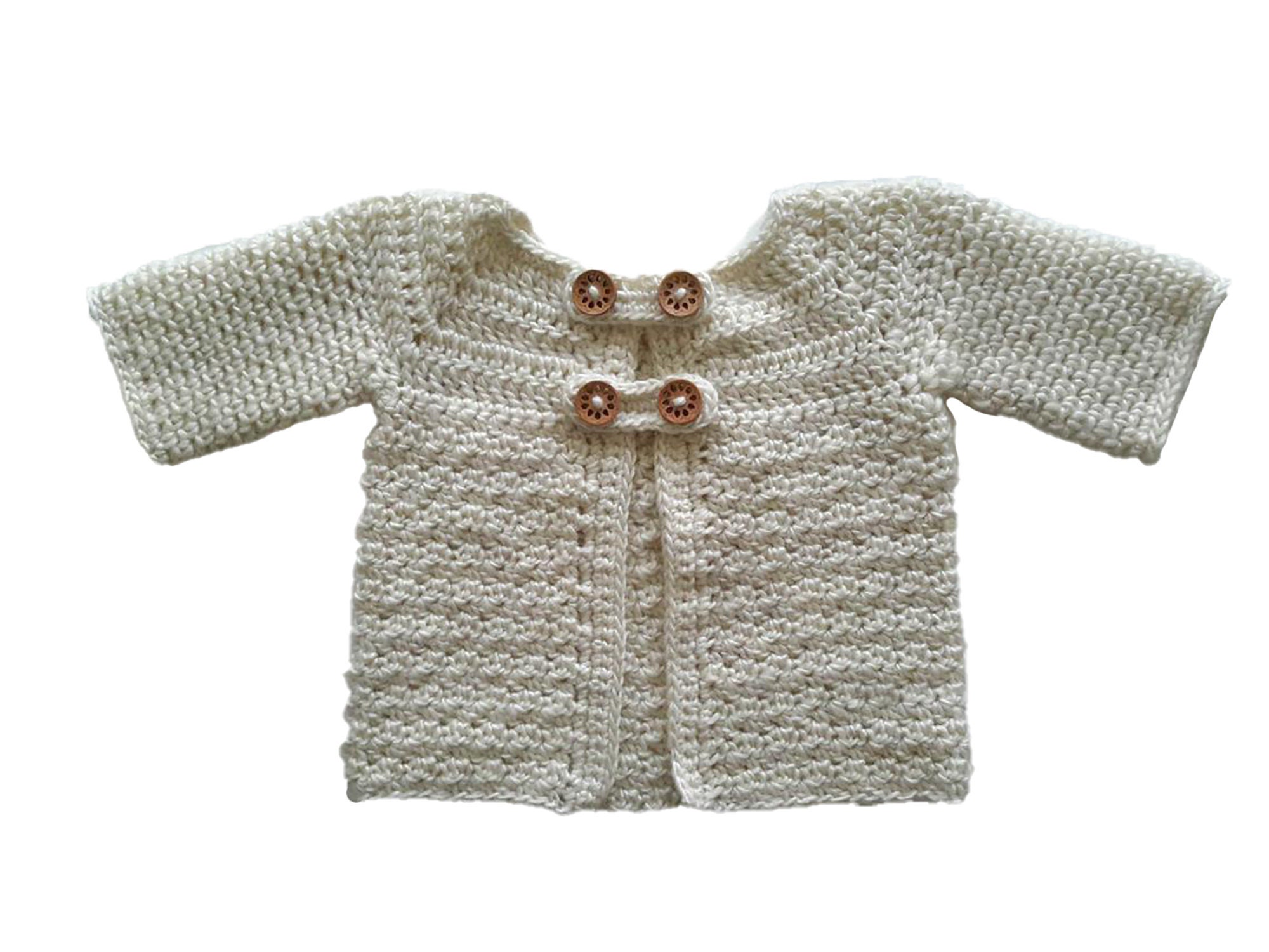 cream cardigan baby girl