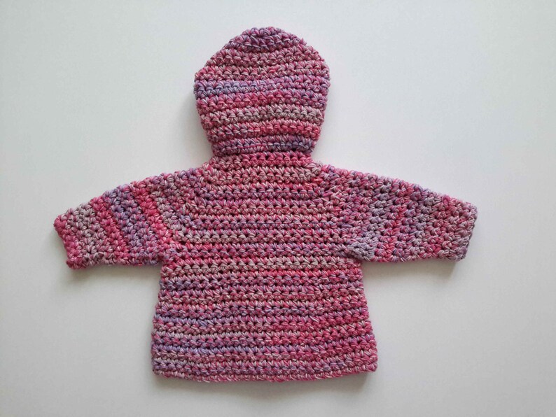 baby shower gift Baby girl cotton chunky hooded coat hoodie soft pink purple baby sweater cardigan 0-3-6 months butterfly baby coat