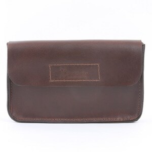 Custodia da cintura classica in pelle nera o marrone, custodia da cintura per iPhone 8, custodia da cintura piccola in pelle.