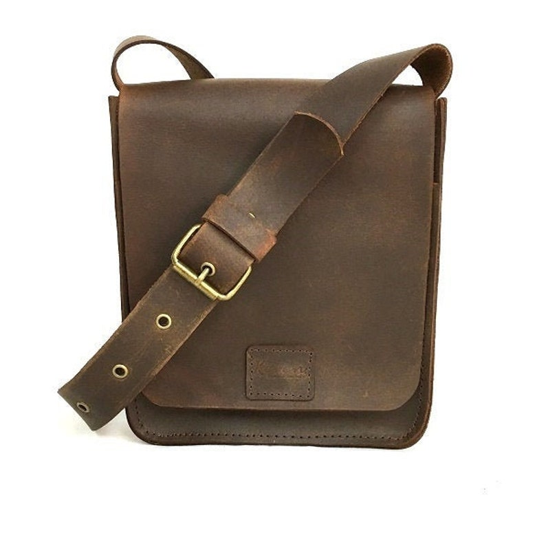 Classic Handcrafted Distressed Brown Men's Leather Bag. - Etsy