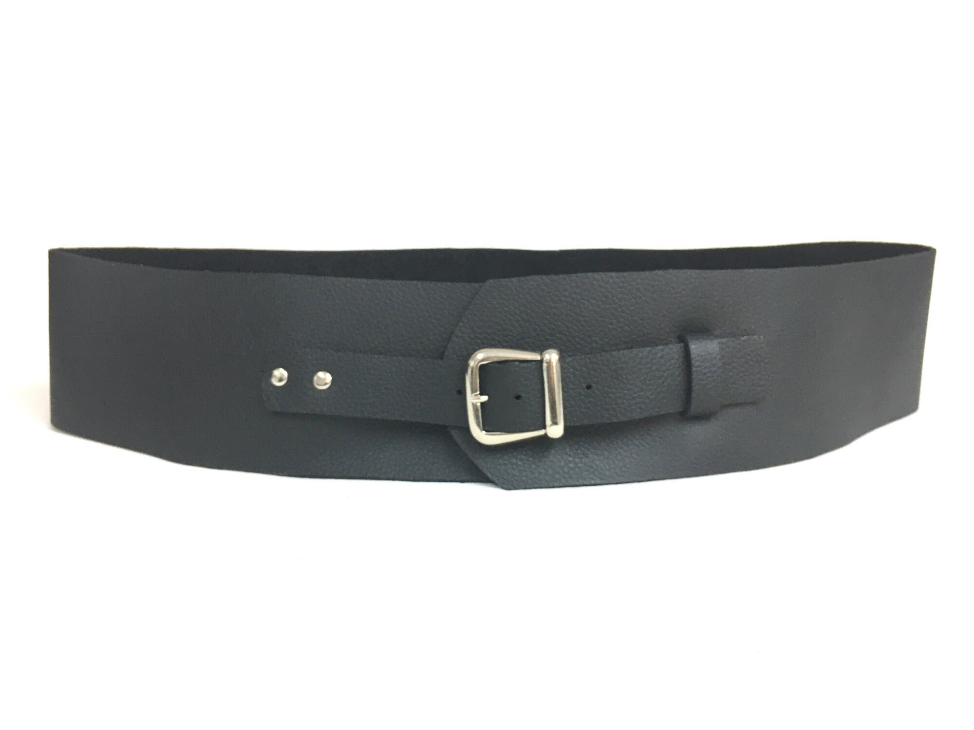 Classic Wide Black Leather Belt For Women Soft Black Leather Etsy