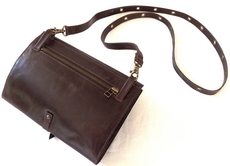 Hand made multipurpose Women's brown small leather bag Etsy