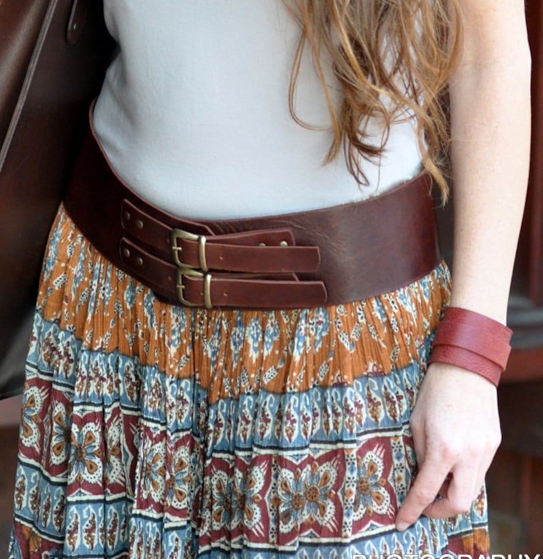 Classic Wide Leather Belt, Womens Leather Belt, Brown Leather Belt