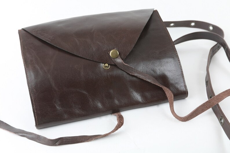Hand Made Multipurpose Women's Brown Small Leather Bag Etsy