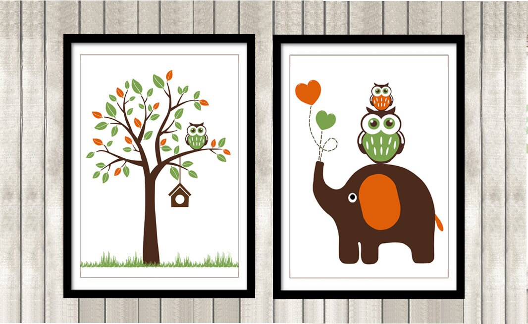 Baby Room Printable Poster Personalized SET 2 POSTER PDF | Etsy
