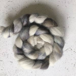 Wool Roving, Hand Dyed Spinning Fiber, 100% Cheviot Wool, 100 grams