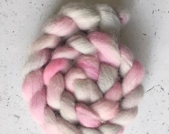 Wool Roving, Hand Dyed Spinning Fiber, 100% Cheviot Wool, 100 grams