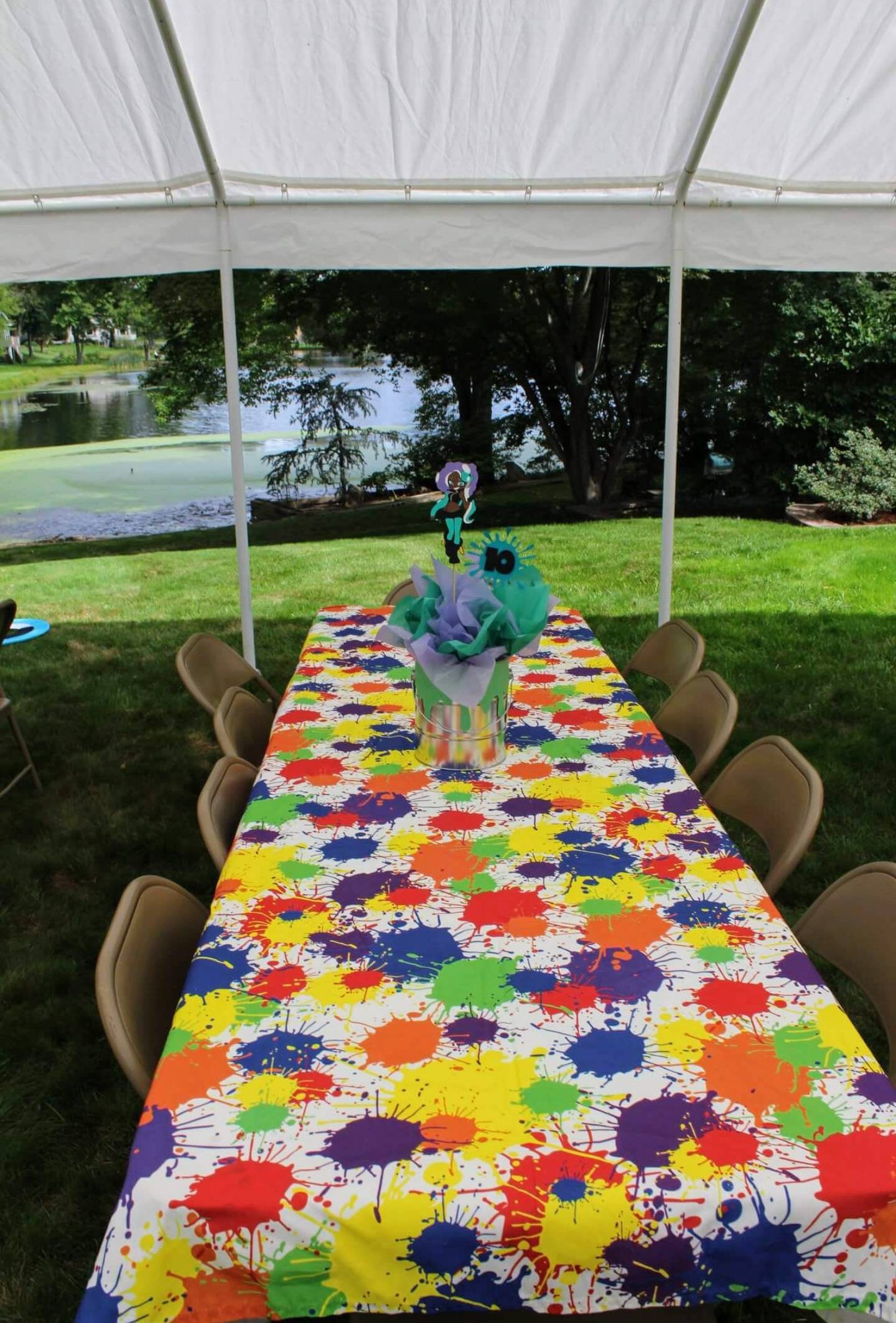 Paint Splatter Table Cloth Splatoon Birthday Tablecloth Etsy Ireland