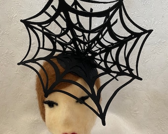 Felt Spider Web Fascinator