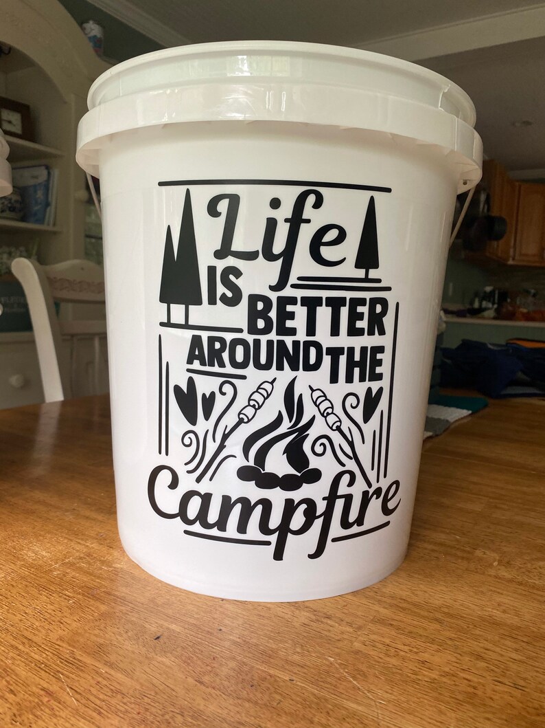 Camping Bucket KIT / Custom decal with led light and remote/ Etsy