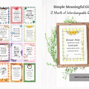 Regalo para hermanas ministrantes: 12 citas espirituales intercambiables de la Conferencia General Iglesia de Jesucristo SUD - Sociedad de Socorro / Mujeres Jóvenes
