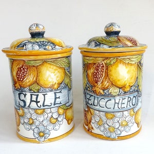 Ceramic jars -salt and sugar-BA/fb 01
