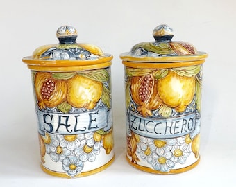 Pots en céramique - sel et sucre-BA/fb 01