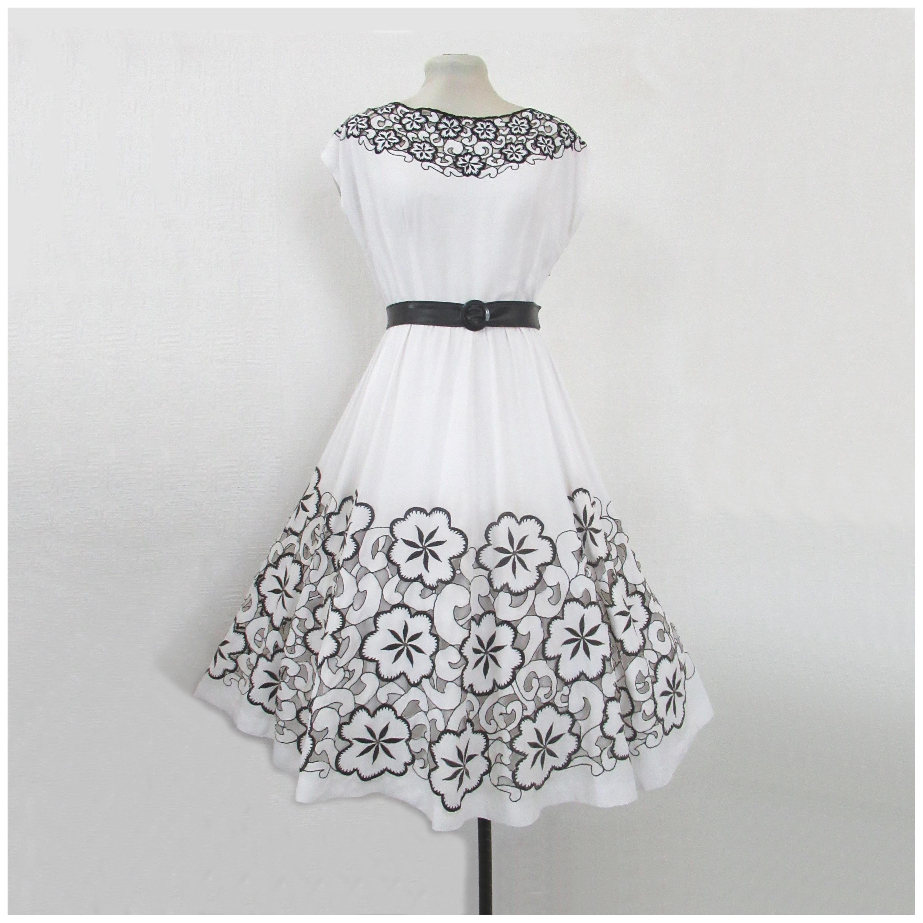 Cutwork Dress - Etsy UK