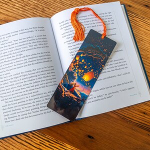 ランタン猫ブックマーク - ブックマークタッセルYAブックマークYAブックマーク読書好きブックマークかわいいブックマーククールなブックマーク海のブックマークファンタジー