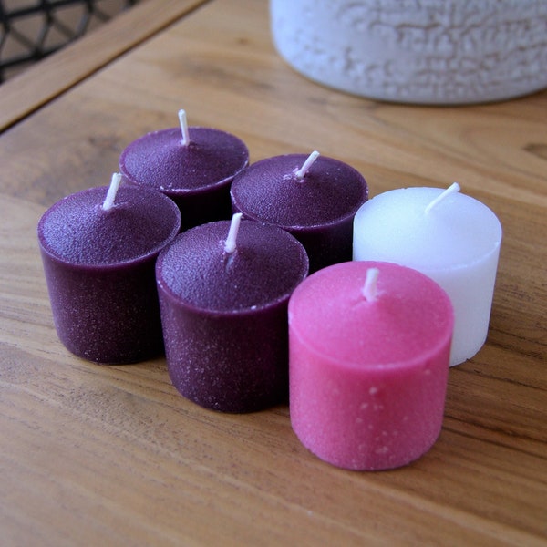 Votive Advent Wreath Refill Candles with White Candle