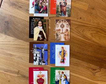 Mini Holy Cards - 20 Cards per Package/ 8 options, Classroom & Party Favors