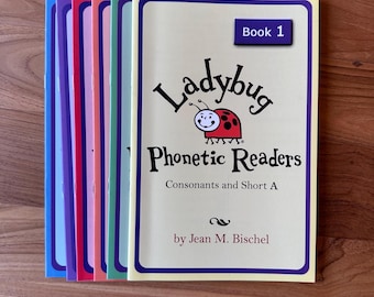 Ladybug Phonetic Readers: 6 Booklet Set, Early Reading, Based on Professor Phonics