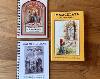 Traditional Catholic Book Bundle: Rosary, Immaculata, Way of the Cross