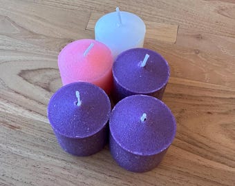 Votive Advent Wreath Refill Candles with White Candle, Catholic Christmas Tradition