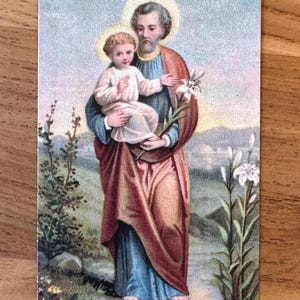 St. Joseph Prayer Card: 3 Unique Prayers, Litany (Pack of 5/10/25/50/100) image 2