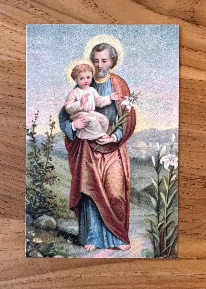 St. Joseph Prayer Card: 3 Unique Prayers, Litany (Pack of 5/10/25/50/100) image 2