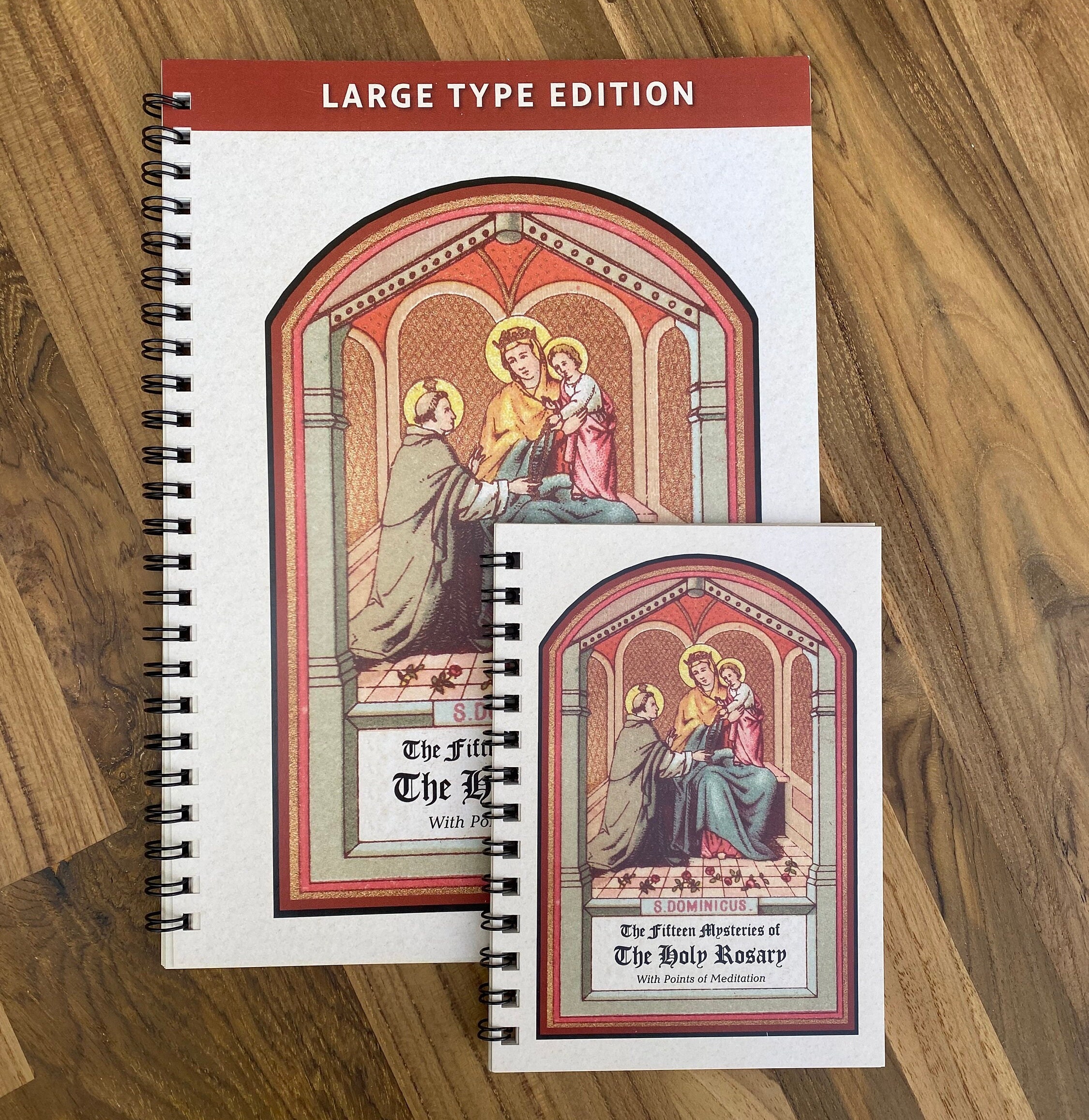 ORIGINAL!  POCKET-SIZE Rosary Meditation Book featuring 15 decades with meditations for each bead, Traditional Catholic, Latin Mass, Fatima