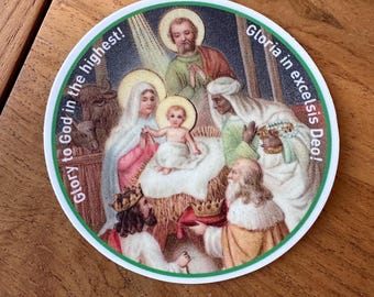 Glory to God in the Highest: Catholic Religious Decal