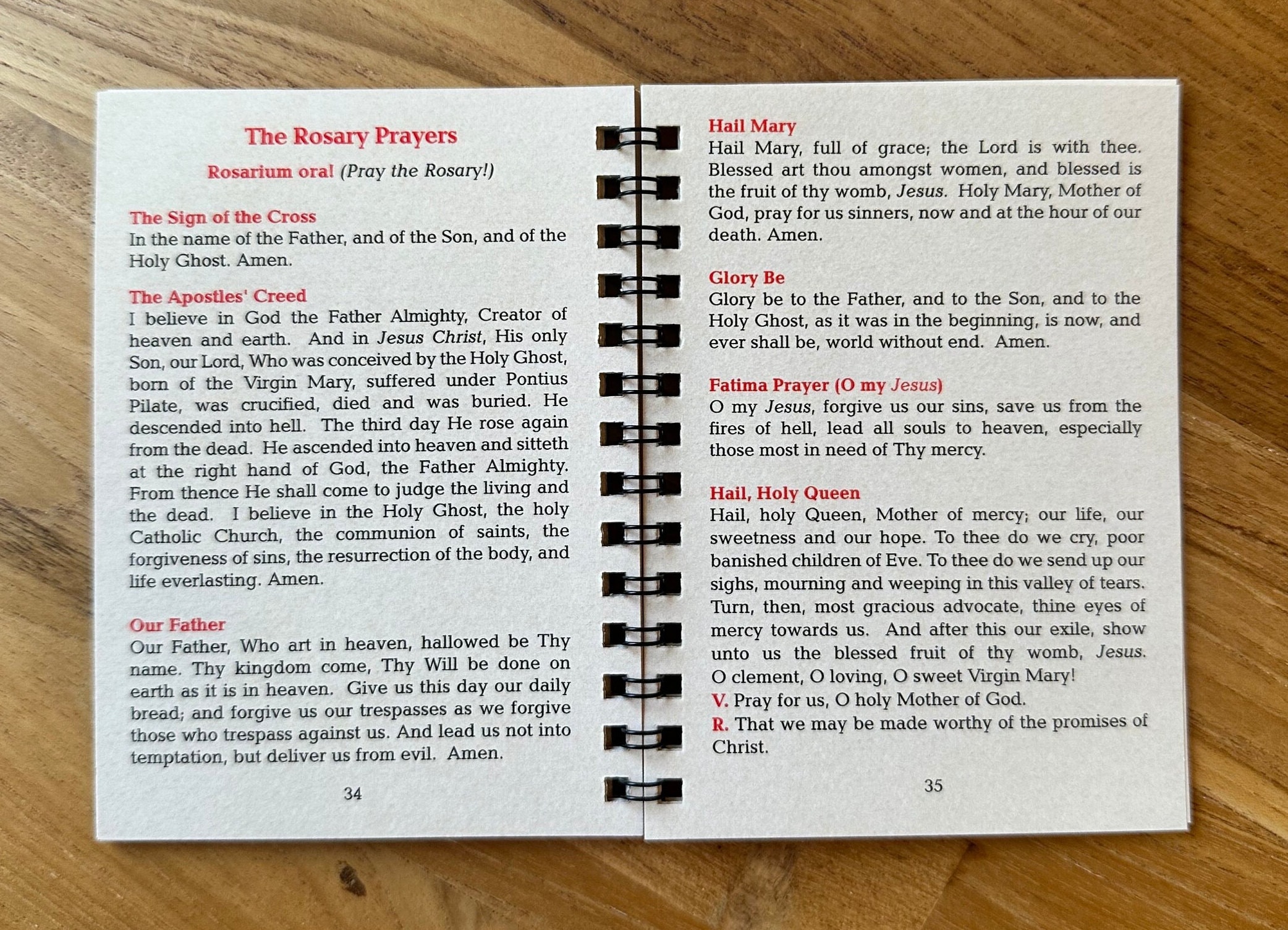 ORIGINAL!  POCKET-SIZE Rosary Meditation Book featuring 15 decades with meditations for each bead, Traditional Catholic, Latin Mass, Fatima