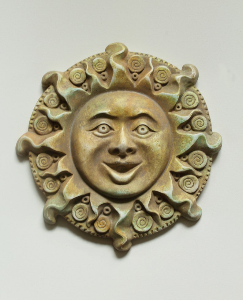 Wall Sun Medallion Garden Art Garden Ornament Wall Etsy
