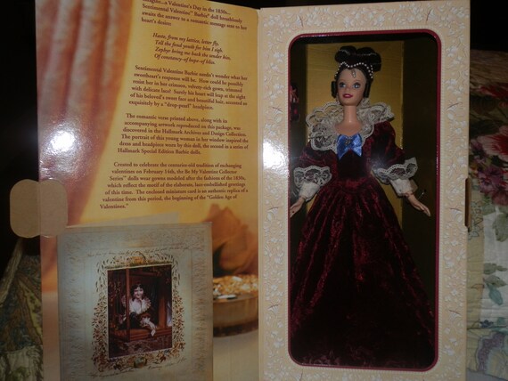 hallmark sentimental valentine barbie 1996