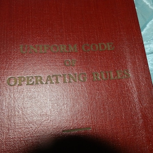 Vintage Railroad Operating Rules Manual 1950 Version