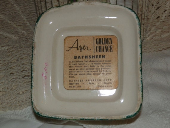 Vintage Cottage Vanity Jar Harriet Hubbard Ayer J… - image 4