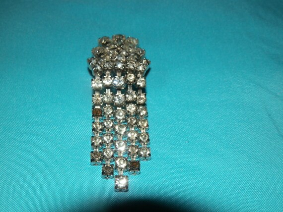 Vintage 1940s Dangle/Drop Earrings Sparkling Prom… - image 7
