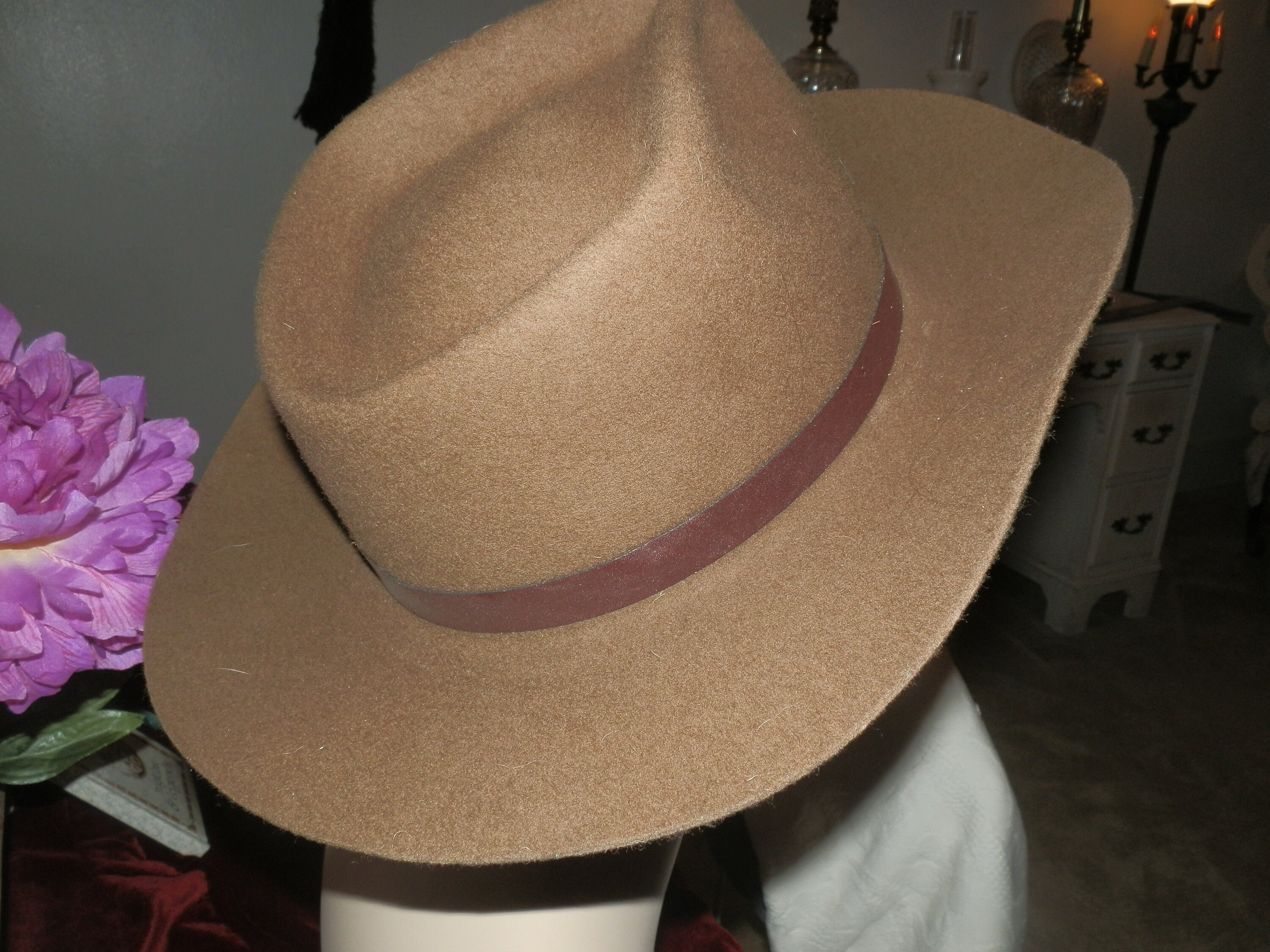 Buy Vintage Eddie Bauer Fedora Style Hat for Ladies or Gents Size