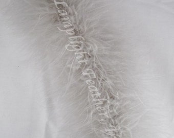 Gray Marabou Feather Boa 25 gram per Each