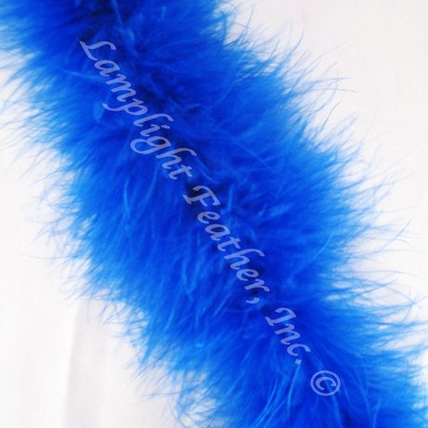 Royal Blue Marabou Feather Boa 25 gram per Each