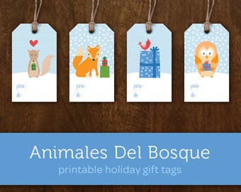 printable christmas tags angels stars and snowflakes diy etsy
