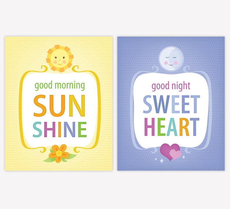 Printable Nursery Art - Instant Download Nursery Print - Good Night ...