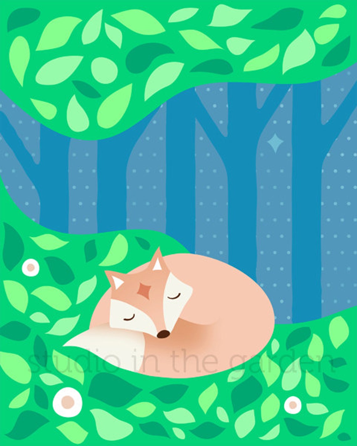 Printable Nursery Wall Art Set Instant Download Woodland Nursery Print